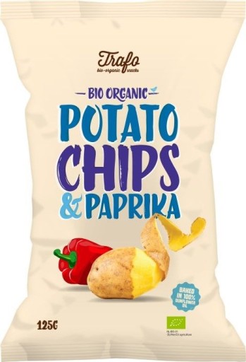 Zemiakové lupienky s príchuťou PAPRIKA BIO 125g Tr