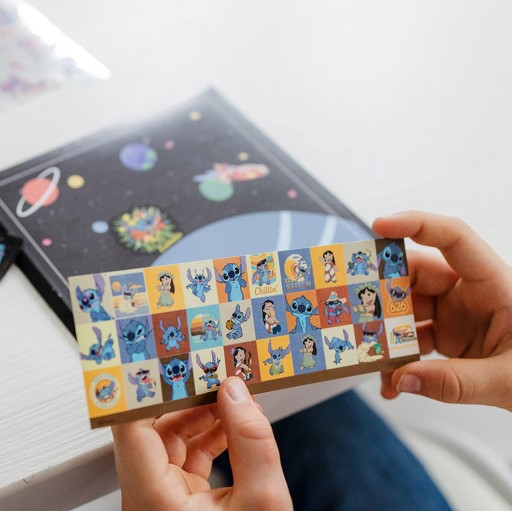 Klasické nálepky Totum pre deti Sada 3 listov Disney Stitch