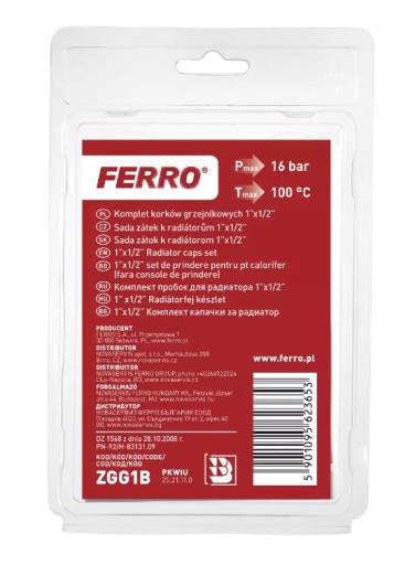 FERRO SADA ZÁSTRČEK RADIÁTOROV 1