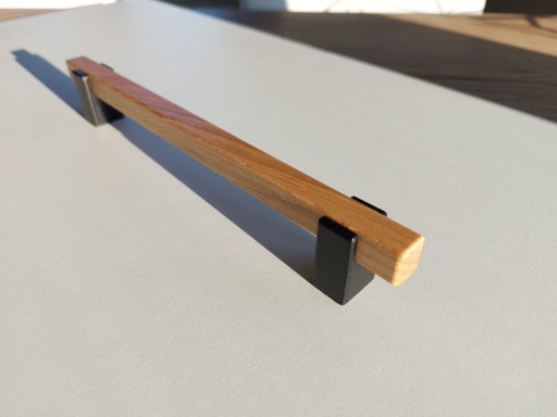 Nábytkové madlo zábradlia v tvare U, dĺžka 242 mm, šírka 192 mm