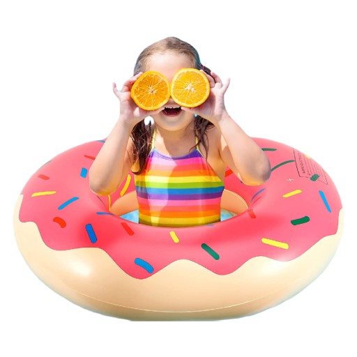 NAFUKOVACIE PLAVECKÉ DONUT DONUT FAREBNÝ DONUT MATRAC PRE DETI