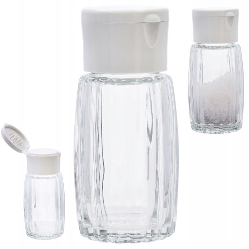 Soľnička, sklenená nádoba, nádoba na korenie, 50 ml