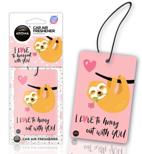 Aróma vôňa do auta Love Sloth Raspberry