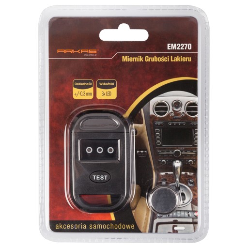 Elektronický LED tester hrúbky laku
