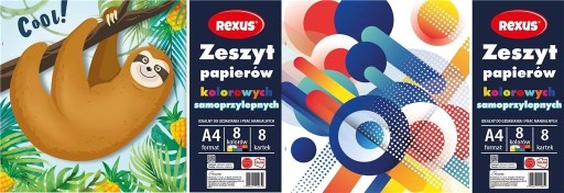 SAMOLEPIACA FAREBNÁ PAPIEROVÁ KNIHA A4/8K 1ks