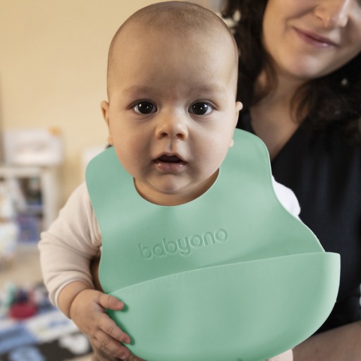 BabyOno SILIKÓNOVÝ PODPRIDNÍK S NASTAVENÍM a vreckom, ľahký 6+