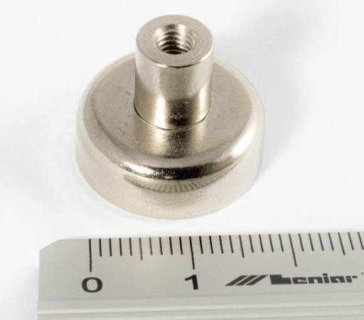 NEODYMIOVÝ MAGNET 16kg N42 RÚČKA so závitom M4
