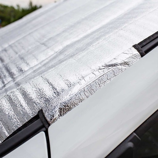 SILVER SHIELD 150x70 SUN MAT NA LETNÉ ČELNÉ SKLO + ŽABKY