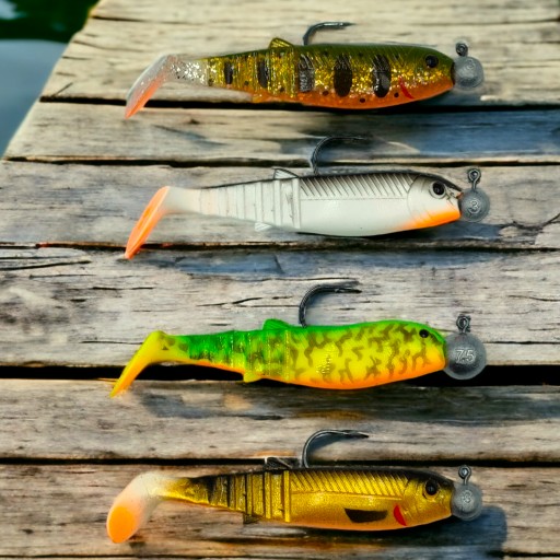 UV guma Savage Gear Cannibal 10 cm Olive Smolt na šťuky a zubáče