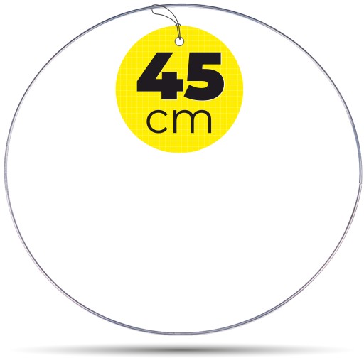 STRIEBORNÝ prsteň lapač snov, 45 cm