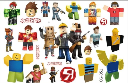 Umývateľné tetovanie pre deti ROBLOX CG351