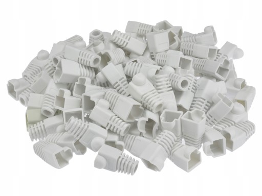 NEKU Gumový kryt pre zástrčku RJ45, červený, 10 ks