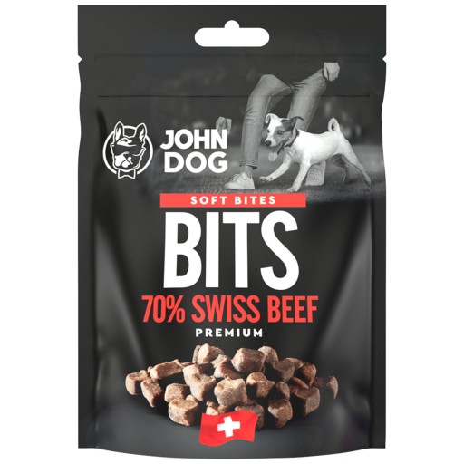 John Dog Soft psie pamlsky chaps Švajčiarske hovädzie bity 100g