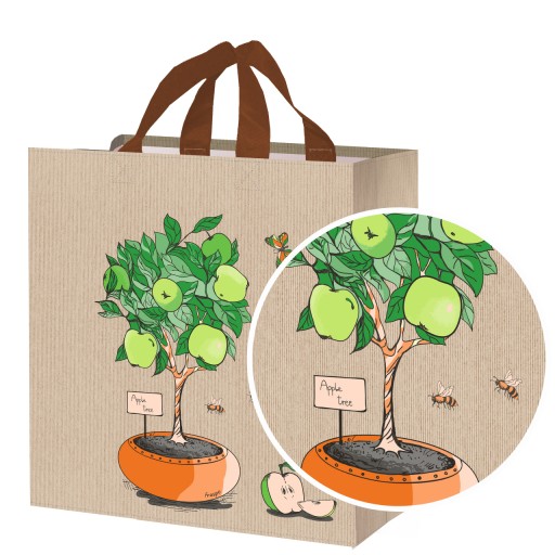 VEĽKÁ nákupná taška 38x22x40cm opakovane použiteľná nákupná sieťka s objemom 33l x1