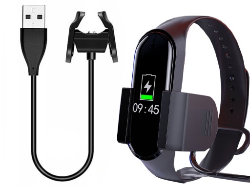 USB KÁBLOVÁ NABÍJAČKA S KLOPOU PRE XIAOMI MI BAND 4 MIBAND 4 A HODINKY 30 cm