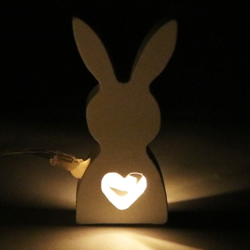 ZAJÍČKY, SVETLÁ VENČICA, BIELE VEĽKONOČNÉ LAMPY