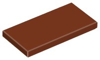 LEGO TILE 87079 2x4 hnedá NOVINKA (4g) 4 ks.