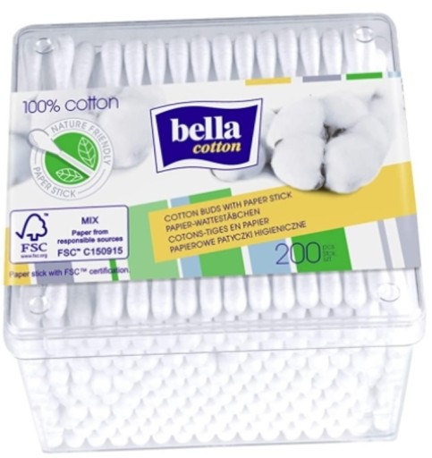 BELLA HYGIENICKÉ TYČKY 200 KS BAL