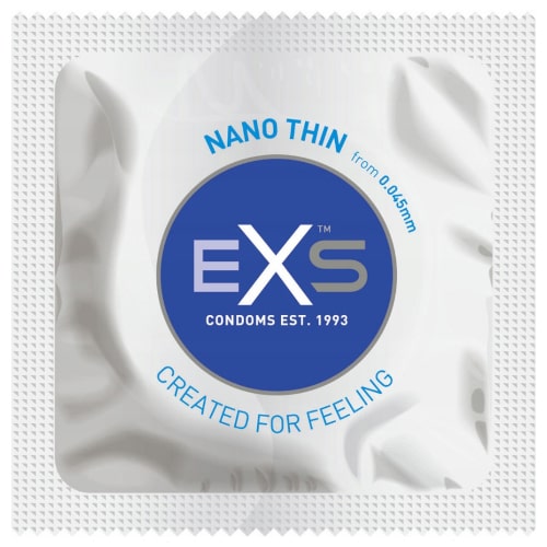 EXS NANO THIN kondómy, ultratenké, priliehavé, 1 ks, prírodné