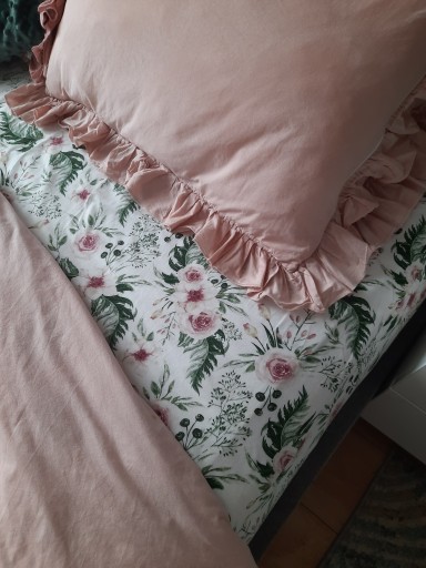 PLACHTA do kolísky 40x90 gardénie kvet ruže