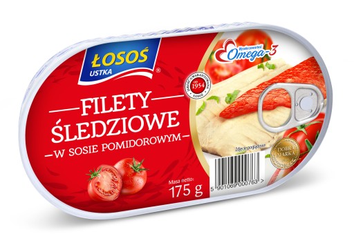 Filety z lososa v paradajkovej omáčke Ustka z lososa 0,175 kg