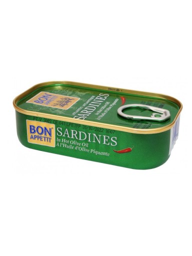 SARDINKY V PIKANTNÝCH OLIVÁCH 120G DOBRÚ CHUŤ