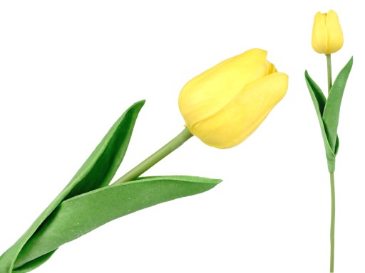 SILIKÓNOVÝ TULIPÁN AKO ŽIVÝ UMELÝ GUMOVÝ KVET PRE ŽLTÉ UMENIE