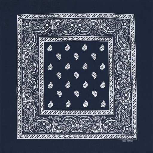 ŠÁL BANDANA BANDAMA PAISLEY, NÁMORNÍCKA MODRÁ