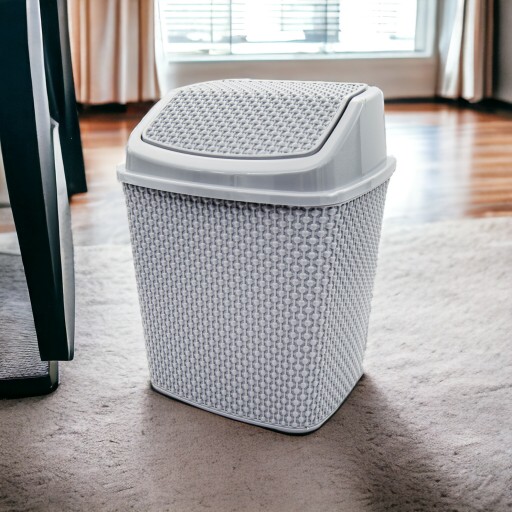 NÁDOBA NA ODPADOVÝ KOŠ S VEKOM, OTVÁRACÍ VÝKLOPNÝ, 6L