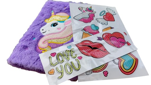 Mosaic Diamond Embroidery samolepky na peračník zošita