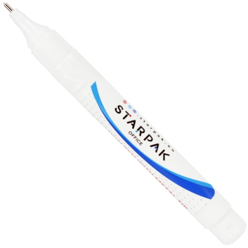 BIELE KOREKČNÉ PERO s KOVOVOU HROKOVOU 8 ML
