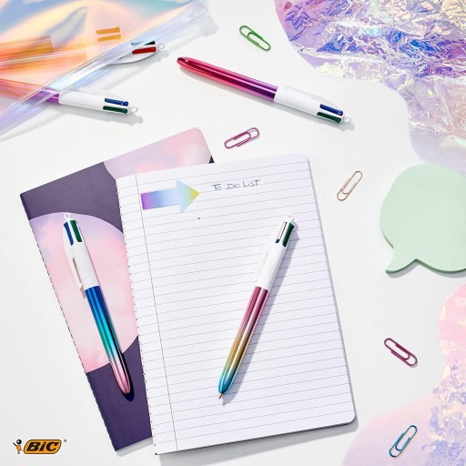 Automatické guľôčkové pero. 4-farebný BIC 4Colors Gradient