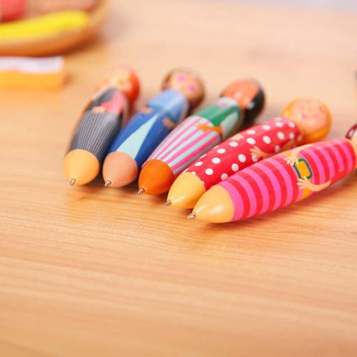 Bábiky BALLPOINT BALLPOINT hrubé 13 cm MODRÉ 5 KS