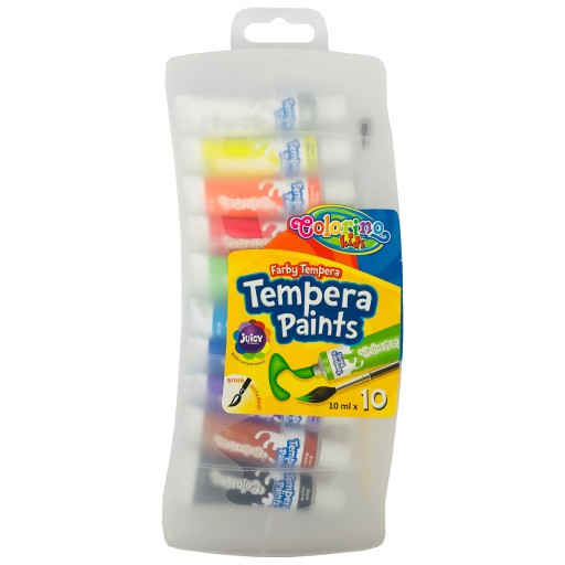 COLORINO TEMPERA MAĽUJE V TUBÁCH SO ŠTETEKOM