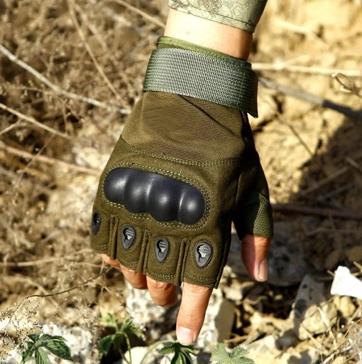 Teplé pánske rukavice SURVIVAL Tactical Combat ARMY na motocykel