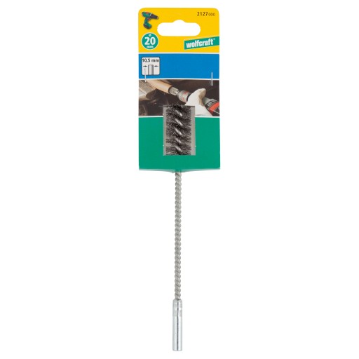 Valcová drôtená kefa 20 mm pre vŕtačku Wolfcraft