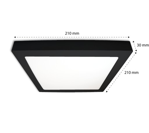 POVRCHOVÁ LED PANEL 18W SQUARE stropná lampa