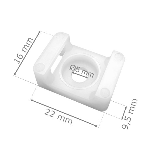 RÚČKA UPEVŇOVACIEHO KÁBLA 22x16 mm 20 KS