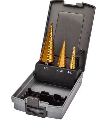 HSS CÍNOVÝ KROKOVACÍ VŔTAČ 4-12 mm KORONET