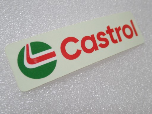 NÁLEPKA S LOGOM CASTROL OIL 8,8 x 2,5 cm