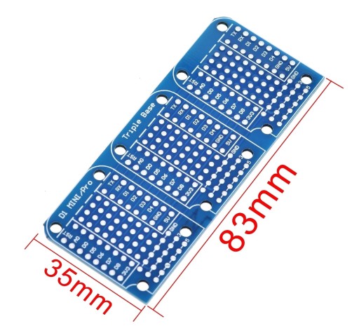 460 Wemos D1 Mini Triple Breadboard