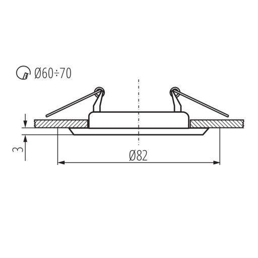Halogénové LED svietidlo ARGUS II CT 2114 BR/M, matná mosadz