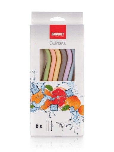SILIKÓNOVÉ slamky + Banquet CLEANER 6ks/22cm EKO