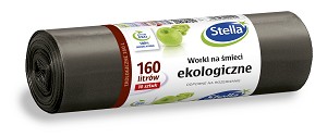 Vrecia na odpad 160L/10ks. eko čierna STELLA
