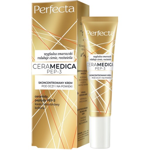 Perfecta Ceramedica Pep-3 koncentrovaný krém na oči a viečka 15ml