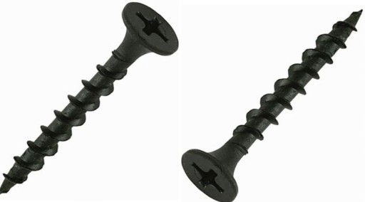 SKRUTKY DO SADROVEJ DOSKY DO DREVA SKRUTKY DO DREVA 3,5x55mm 1kg ČIERNA GKB