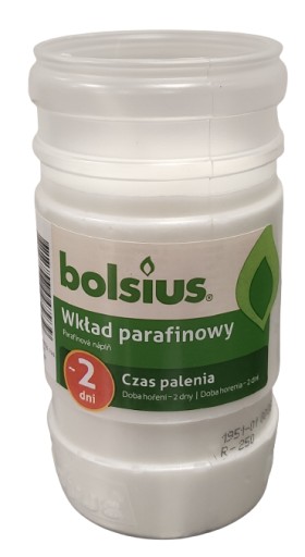 BOLSIUS PARAFÍN NÁPLŇ 2 DNI