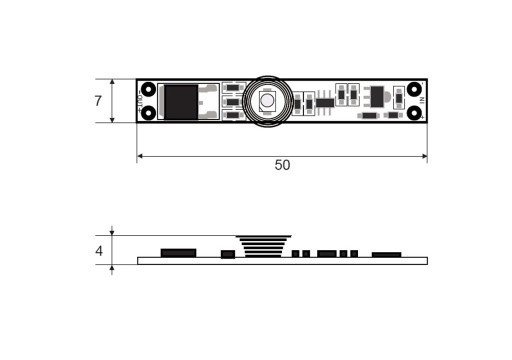 SPÍNAČ WDL-1/CH KONTR. DOTYK PRE LED PÁSY, 12