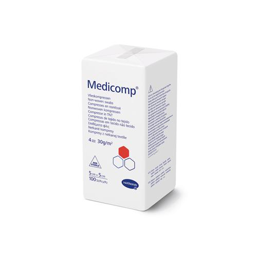 MEDICOMP nesterilný obklad 5cm x 5cm 100 kusov
