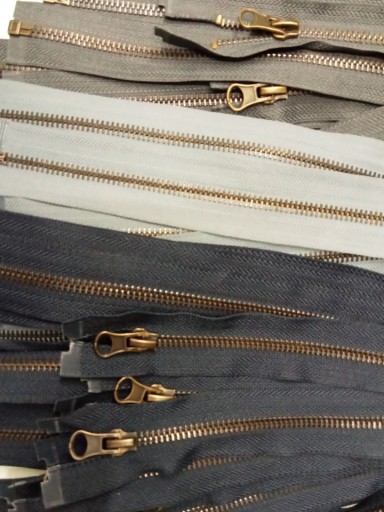 Kovový zips 80 cm (#5) Mix farieb